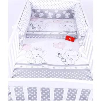 Dětsný nábytek Souprava do postýlky 3 díly - slůňatka