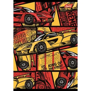 Sešit A5, 3 linky, Unipap, 16 listů, 1 ks MIX (auta, vozidla)