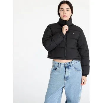 Dámská bunda Bunda Tommy Jeans Crop Essential Puffer Jacket Black L