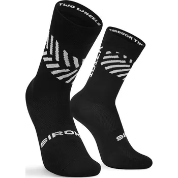 Pánské ponožky SIROKO Cyklistické ponožky Vuelta a Ibiza MTB x Siroko VIBZ S1 ČERNÁ