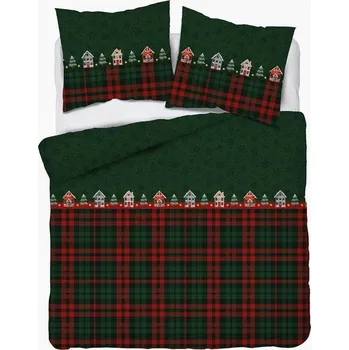 Povlečení Povlečení vánoční flanela 100% bavlna 220 x 200 flanelová
