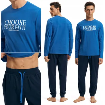 Pánské pyžamo Loop Henderson | modrá, tmavě modrá L