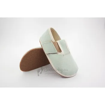 Chlapecké bačkory PEGRES barefoot pantofle BF01U mint - vel. 28