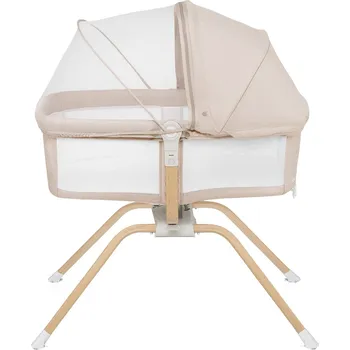 Dětsný nábytek CESTOVNÍ POSTÝLKA 3v1 KOLÉBKA OHRÁDKA LIONELO LO-MALIN EVO BEIGE NATURAL