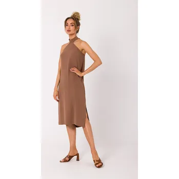 Dámské šaty Klasické midi koktejlové šaty MOE , velikost XL