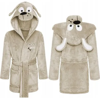 Dámský župan ŽUPAN PES PEJSEK TEPLÝ KOŽÍŠEK OVERAL KIGURUMI BÉŽOVÝ CH2L