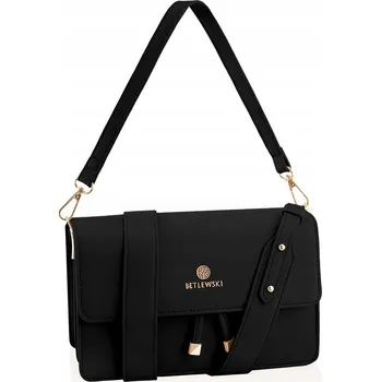Kabelka Taška kabelka přes rameno Betlewski , eko kůže černá