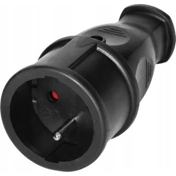 vypínač a zásuvka Přenosná podlahová Elektrická Zásuvka Orno černá