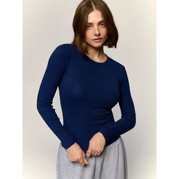 Dámská móda Tričko s&nbsp;dlouhými rukávy - S - House - námořnictvo - 770GP-59X