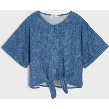 Dámská móda Sinsay - Košilová halenka s vázáním - indigo - 949AE-57X - 949AE-57X-146-1