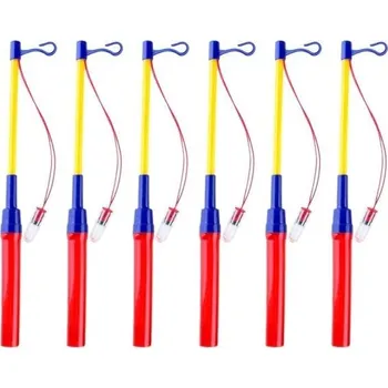 Vánoční dekorace Zempertopa 6dílná sada LED lampionových tyčinek na svátek svatého Martina, 40cm elektronické LED