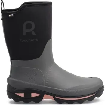 Dámské holínky Dámské pracovní holínky ROUCHETTE CLEAN GARDEN SEMI BOOTS 37 Šedá, Černá, Růžová