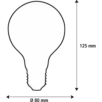 Lampička SEGULA LED Elegant Line E27 3W G80 2 200 K žárovka stmívatelné