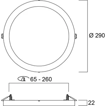 Sylvania LED stropní svítidlo START 5v1, bílé, Ø 29 cm, CCT, stmívatelné signální bílá (RAL9003) LED 23 W celkem - Doprava zdarma