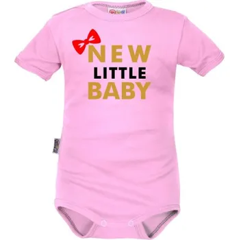 Kojenecký body Body krátký rukáv Dejna New little Baby - Girl, růžové, vel. 68