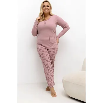 Pánské pyžamo Pohodlná pyžama pro plnoštíhlé model 221193 Forever Pink 4XL