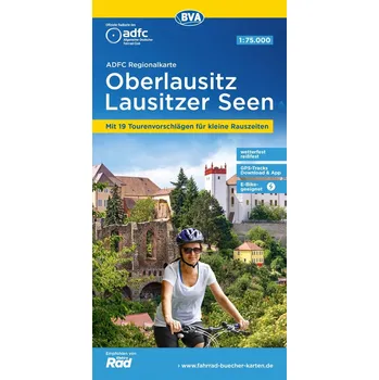 ADFC-Regionalkarte Oberlausitz - Lausitzer Seen, 1:75.000, mit Tagestourenvorschlagen, reiSs- und wetterfest, GPS-Tracks Download. 1:75`000 Kolektiv autorů