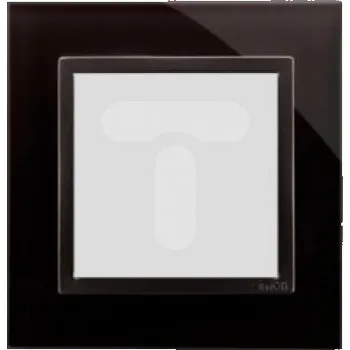 vypínač Rámeček jednoduchý Kontakt-simon Simon 54 Nature šedé sklo 1 zásuvka