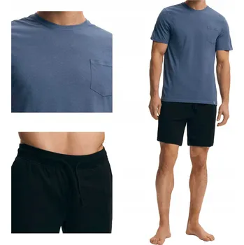 Pánské pyžamo Pánské pyžamo Mick Henderson | modré, černé XL