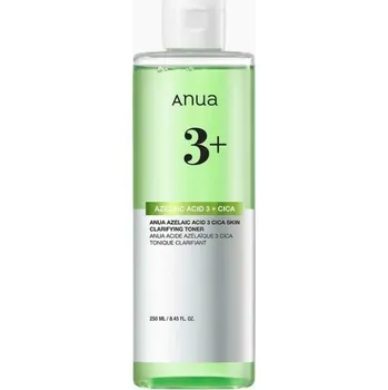 ANUA - AZELAIC ACID 3 CICA SKIN CLARIFYING TONER - Zklidňující čisticí toner s 3% kyselinou azelaovou, 7× Cica komplexem a jemnou exfoliací 250 ml