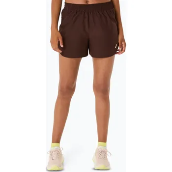 Dámské oblečení Dámské běžecké šortky ASICS Nagino Run Adjustable 4IN coffee