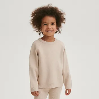 Dívčí mikina Reserved - Svetr s viskózou - béžová - 0897W-08X - 0897W-08X-98-3