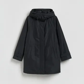 Dámský kabát Reserved - Bunda s&nbsp;kapucí - černý - 466IA-99X - 466IA-99X-XL