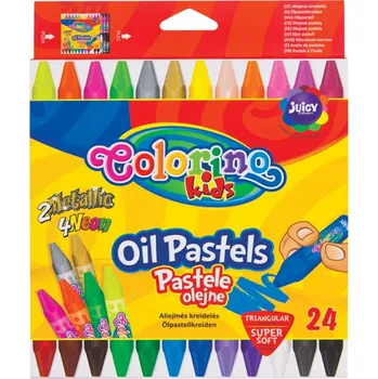 Kresba Colorino Kids trojúhelníkové Olejové pastelky 24