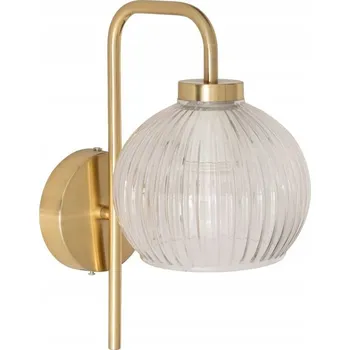 Nástěnné svítidlo Nástěnné svítidlo KOULE ZLATÉ SKLO VÝŠKA 30 CM Závit E27 IP20 glamour