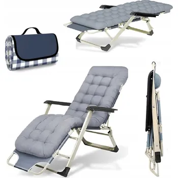 Zahradní lehátko Lehátko z kovu Ultramedic šedé barvy