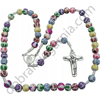 Růženec Růženec Fimo z Medžugorje - bílá barva