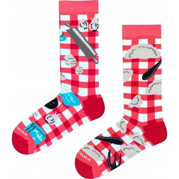 Pánské ponožky TakaPara Ponožky červené, velikost 46-49