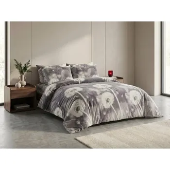 Povlečení Mikroplyšové povlečení DANDORIA šedé Rozměr povlečení: 70 x 90 cm | 140 x 200 cm