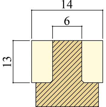 Kostice Longoni JBR 14,0 mm h.13mm
