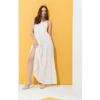 Dámské šaty Sinsay - Maxi šaty - krémová - 871AL-01X - 871AL-01X-L