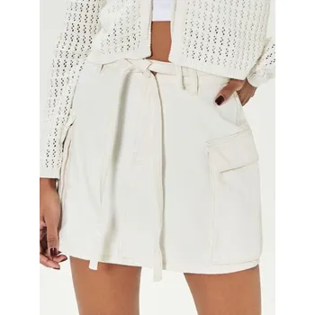 Dámská móda Sinsay - Kapsáčová sukně - krémová - 654DB-01J - 654DB-01J-32