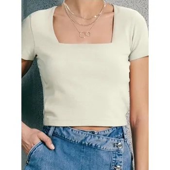 Dámské oblečení Sinsay - Top - béžová - 520EU-02X - 520EU-02X-L