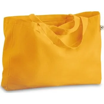 CAMDEN. Taška z bavlny (50 %), recyklované bavlny (30 %) a polyesteru (20% rPET) (280 g/m²) - Žlutá