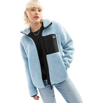 SIROKO Dámská bunda sherpa Azure-W Modrá 2XL MODRÁ|ČERNÁ