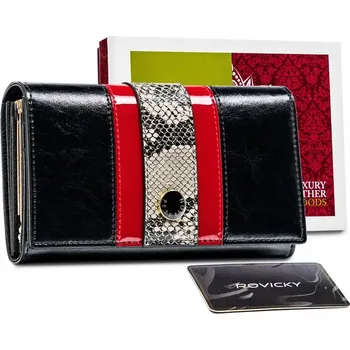 Peněženka Peterson dámská peněženka z pravé kůže, černá