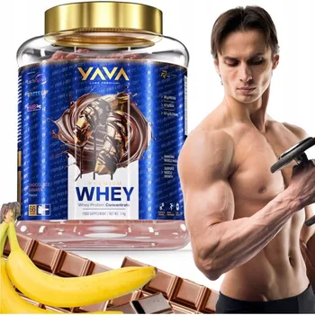 Protein YAVA LABS PREMIUM WHEY KONCENTRAT WPC 2KG banán čokoláda