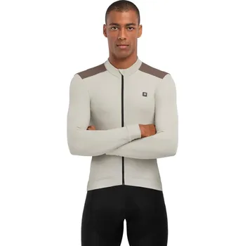 Pánská móda SIROKO Teplý pánský cyklistický dres SRX M4 Sandhill Béžová XS BÉŽOVÁ