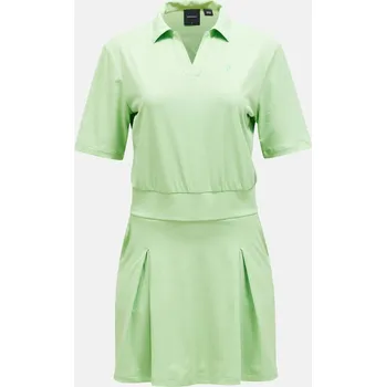 Dámské šaty ŠATY PEAK PERFORMANCE W PLEATED DRESS VIVID GREEN