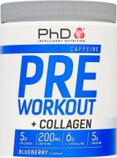 PhD Pre-Workout + Collagen 500 g - Blueberry