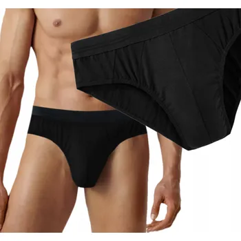 Slipy Pánské slipy Atlantic PREMIUM z modalu a měkké viskózy MP-1186 M černé