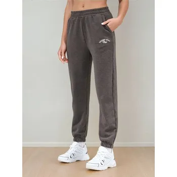 Dámské kalhoty Sinsay - Teplákové kalhoty se širokými nohavicemi - zelená - 578BE-96X - 578BE-96X-XXS