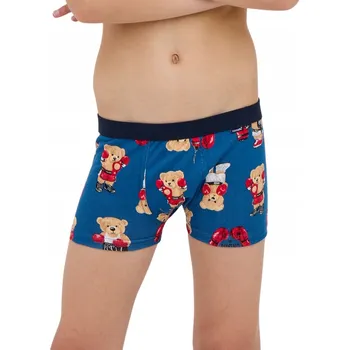 Chlapecké spodní prádlo Chlapecké boxerky Cornette 701/151 Boxer vel. 110/116, boxující medvídci, džíny