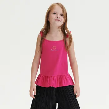 Dívčí oblečení Reserved - Volánová halenka - fuchsiová - 4184S-43X - 4184S-43X-158