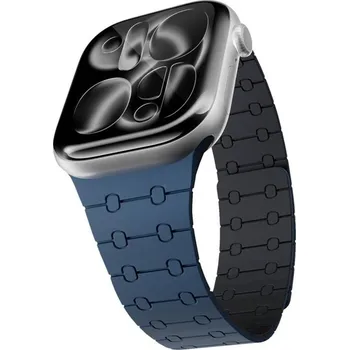 Epico Magnetic+ Silicone na Apple Watch SE (40mm)/Series 1-9 (38/40/41mm) 10-11 (42mm) (63318101600001) modrý