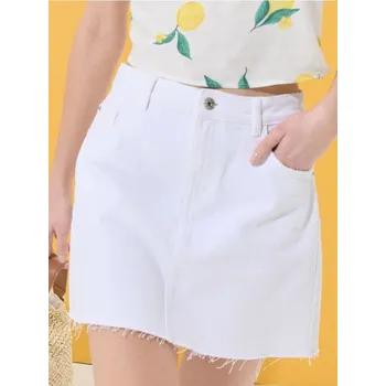 Dámská sukně Sinsay - Džínová mini sukně - bílá - 668DB-00J - 668DB-00J-42